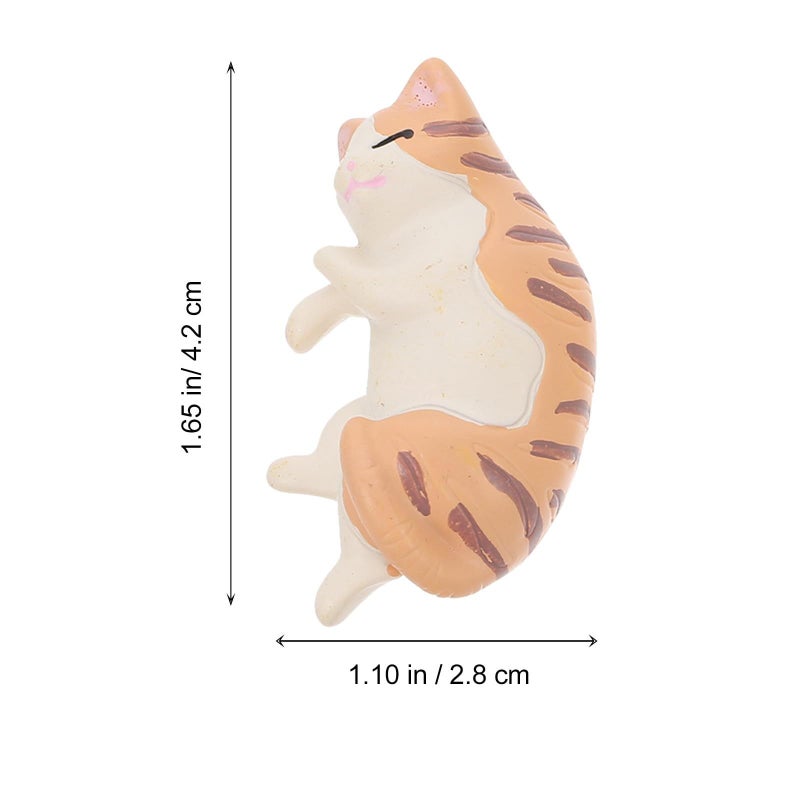 6Pcs Cute Cat Fridge Magnets Cartoon Animal Shapes For Home Office Decor Metal Surfaces - Image 3
