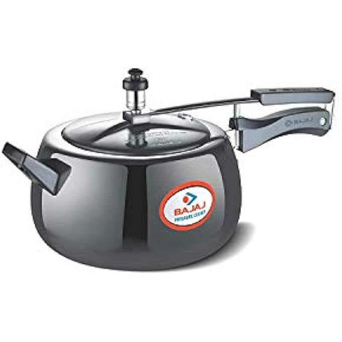 بجاج قدر ضغط يدوي من الألومنيوم Pcx 63H سعة 3 لتر، أسود، معتمد من ISI - Image 2