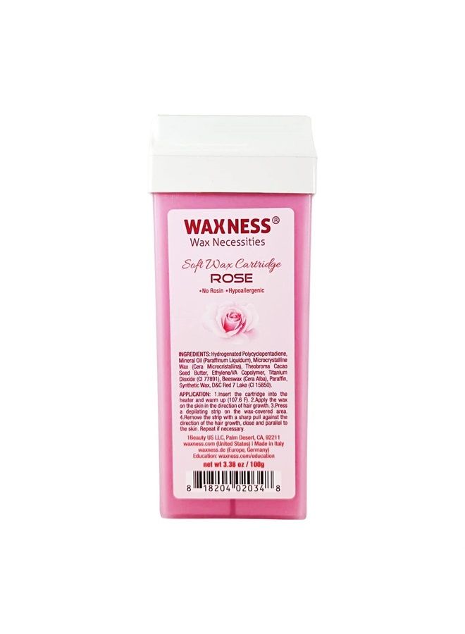 wax necessities Rose Soft Wax Cartridge 3.38 Ounces Pack of 6 - Image 2