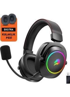GameBooster WBH44 RGB Wireless 2.4g+Bt Black Gaming Headset  - Image 1