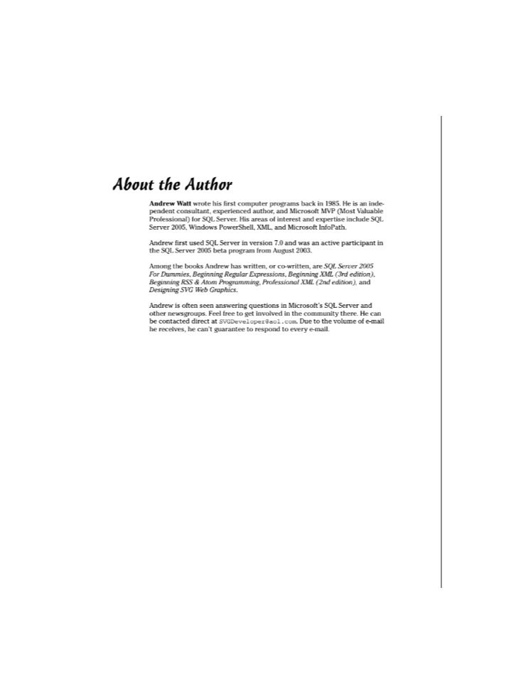 Microsoft SQL Server 2005 Programming For Dummies: A Comprehensive Guide to Database Development - Image 3