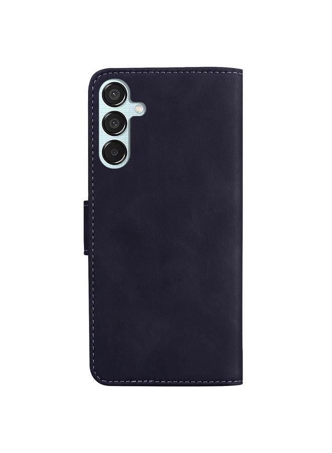 erorex Case For Samsung Galaxy M15/F15 Skin Feel Pure Color Flip Leather Phone Case - Image 3