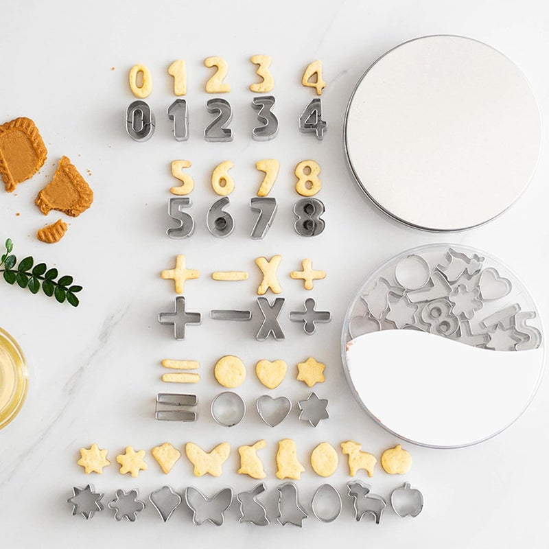 26 Pieces Small Baking Mould Stainless Steel Chocolate Snacks Cake Bread Cookie Number Pattern Mould - Image 5