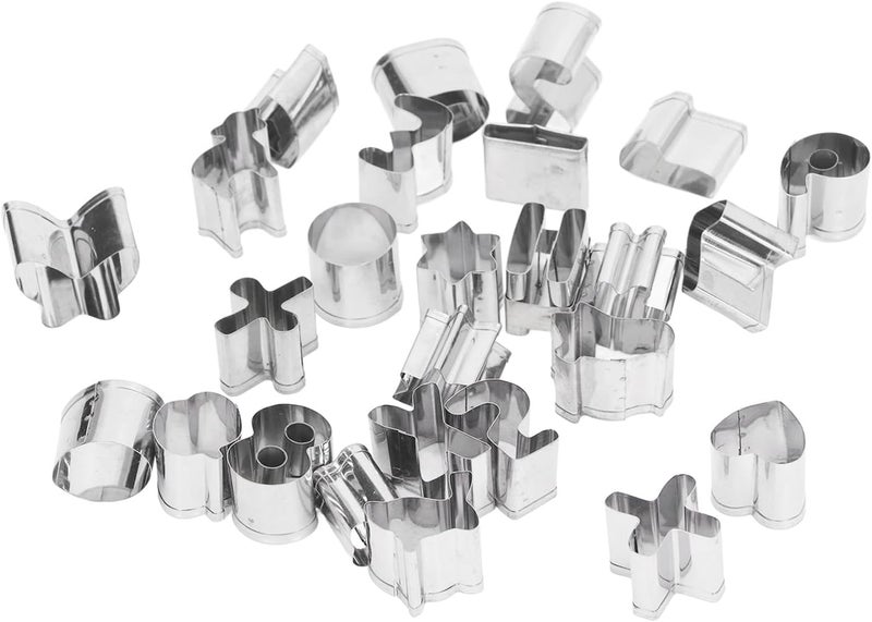 26 Pieces Small Baking Mould Stainless Steel Chocolate Snacks Cake Bread Cookie Number Pattern Mould - Image 2