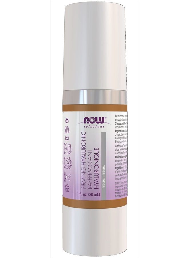now Solutions, Hyaluronic Acid Firming Serum, Naturally Reduces Appearance of Fine Lines, 1-Ounce - Image 1