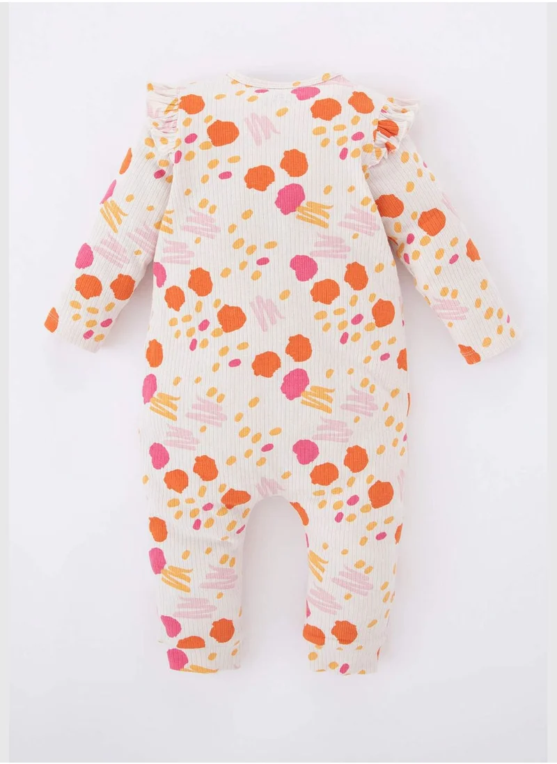 ديفاكتو BabyGirl Bike Neck Knitted Overalls
