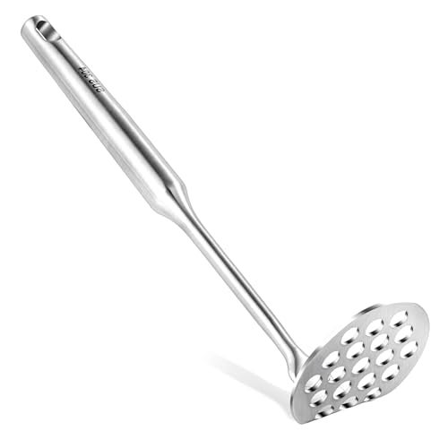 Small Potato Masher Stainless Steel Mini Avocado Masher for Avocado Potatoes Beans Meat Vegetables Dishwasher Safe