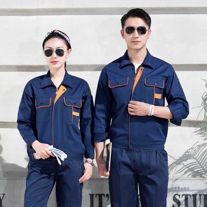 Summer Thin Long-Sleeved Short-Sleeved Overalls Men'S And Women'S Suit Wear-Resistant Dirty-Resistant Construction Site Tooling Factory Clothing Reflective Labor Protection Clothing - Image 4