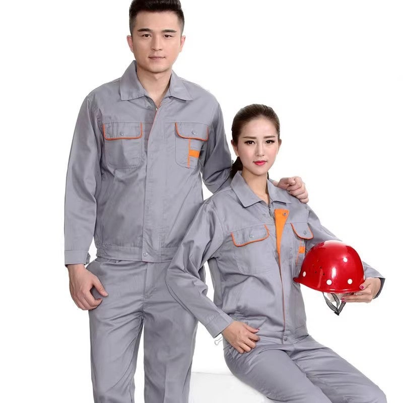 Summer Thin Long-Sleeved Short-Sleeved Overalls Men'S And Women'S Suit Wear-Resistant Dirty-Resistant Construction Site Tooling Factory Clothing Reflective Labor Protection Clothing - Image 5