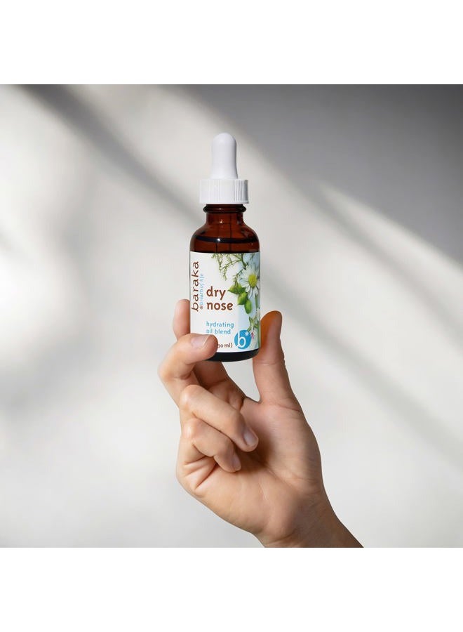 Baraka Dry Nose Nasal Oil – Hydrating Nose Moisturizer for Dry Nasal Passages, Organic Essential Oils (Cardamom, Everlast, German & Roman Chamomile) in Sesame Oil Base, 1-Pack (1-oz Dropper Bottle) - Image 4