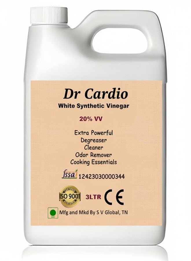 Dr Cardio خل التنظيف من دكتور كارديو - منظف منزلي متعدد الأغراض طبيعي وفعال وآمن 3 لتر (20) - Image 1