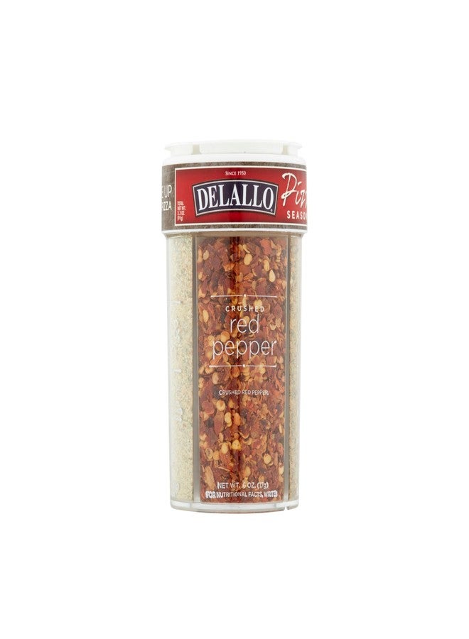 DeLallo 4 Spice Variety Pizza Seasoning Shaker, 3.2 Ounce, with Red Pepper, Garlic, Cheese, Italian Herb - Image 1