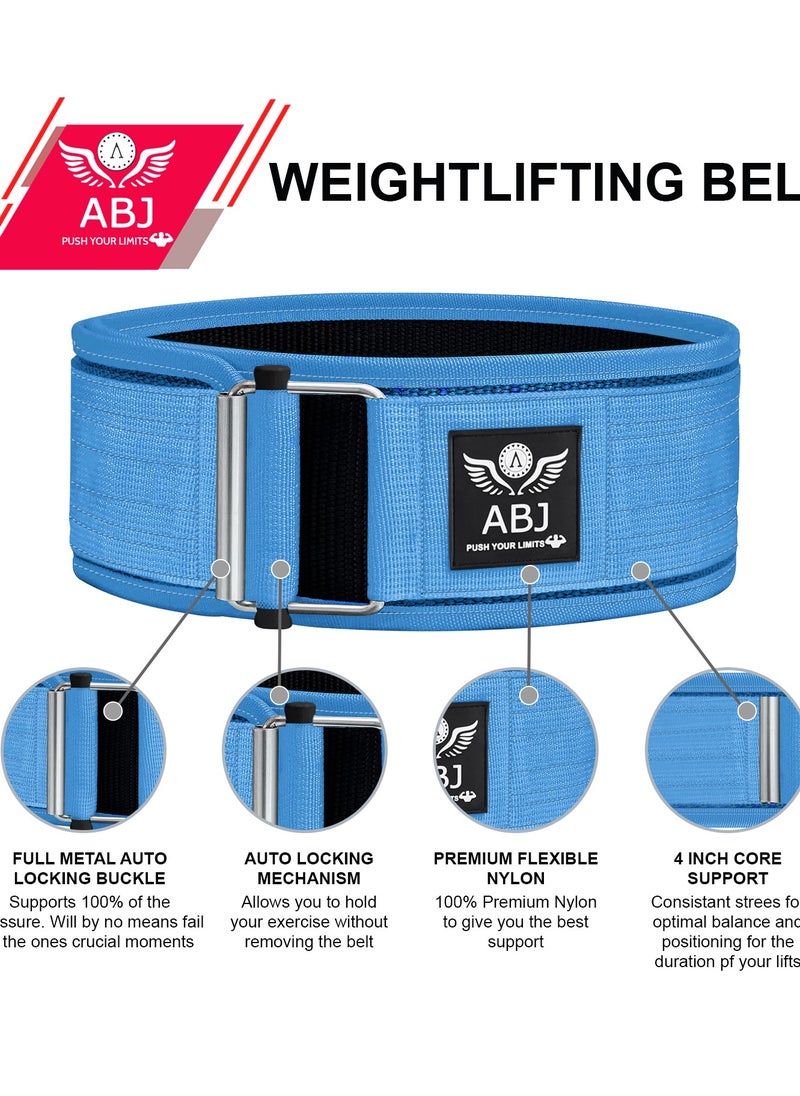 ABJ - AABJ Self-Locking Weight Lifting Belt- Elite Self-Locking Gym Belt - Premium Support for Functional Fitness, Weightlifting, and Olympic Training - Adjustable and Secure - Image 1