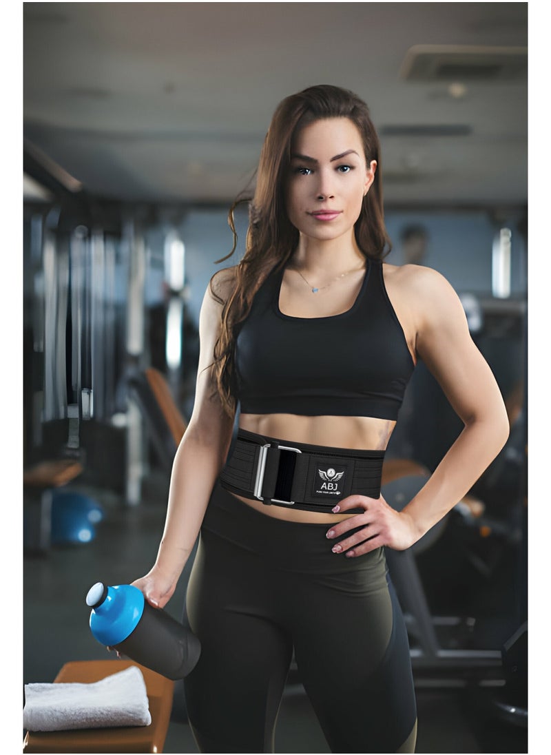 ABJ - AABJ Self-Locking Weight Lifting Belt- Elite Self-Locking Gym Belt - Premium Support for Functional Fitness, Weightlifting, and Olympic Training - Adjustable and Secure - Image 1