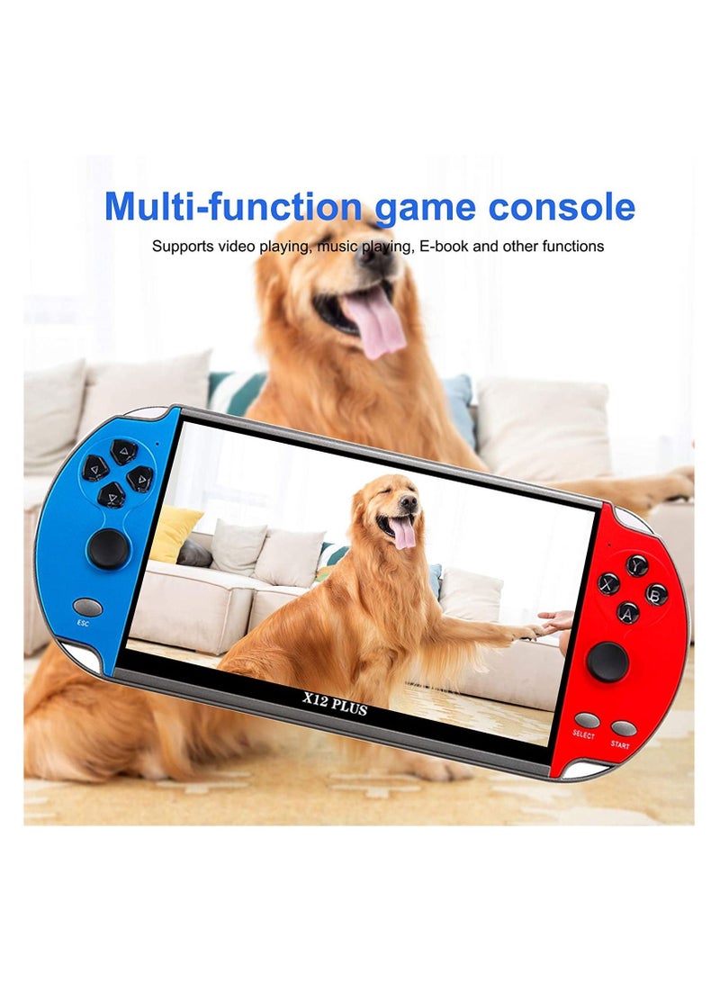 Video Game Console, X12 Plus 7 inch, Built in 7000 Games, 16GB Handheld Double Joystick Game Controller, Spupport AV Output, TF Card, Music E-book - Image 5