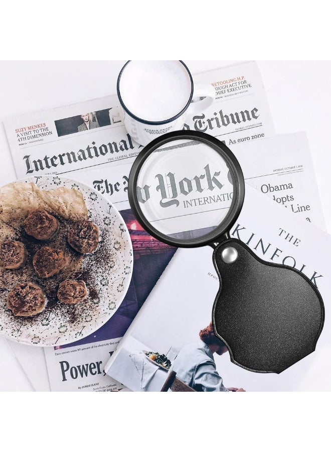 Doumalaguer 10X Folding Pocket Magnifier - Portable Loupe with Swivel Protective Cover for Reading, Jewelry, and Hobbies - Image 5