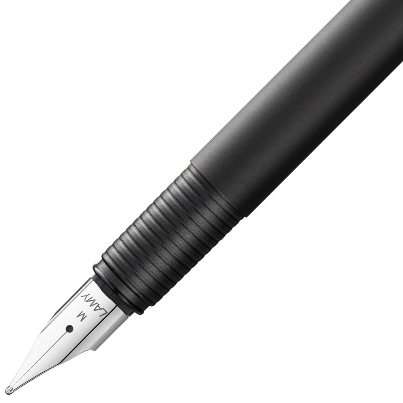 LAMY قلم حبر لامي سي بي 1 الأسود - قلم حبر بسيط بجسم معدني أنيق - مع مشبك من الفولاذ المقاوم للصدأ ومقدمة قلم من الفولاذ بعرض خط F - يشمل خرطوشة حبر زرقاء T 10 - Image 3