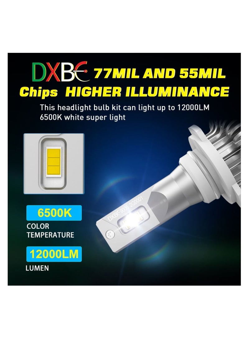 DXB-C 9005/HB3 100W 12.000LM SET 6500K LED Car Headlights 300% Brightness New 6500K Cool White Bulb High Beam and Low Beam - 2 Pcs - Image 5