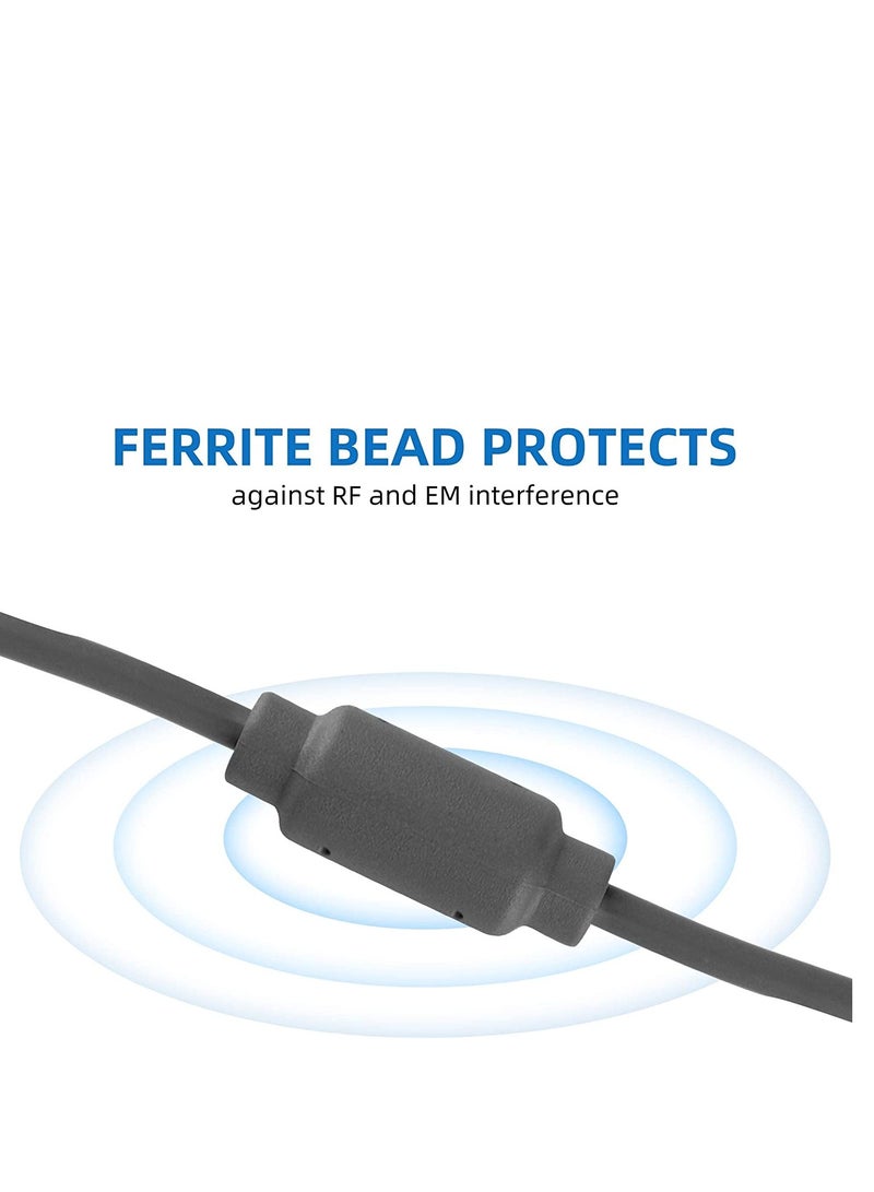 Excefore Breakaway Adapter Cable for Xbox 360, 2 Pack Replacement Dongle USB Breakaway Cables for Microsoft Xbox 360 Wired Controllers - Image 2