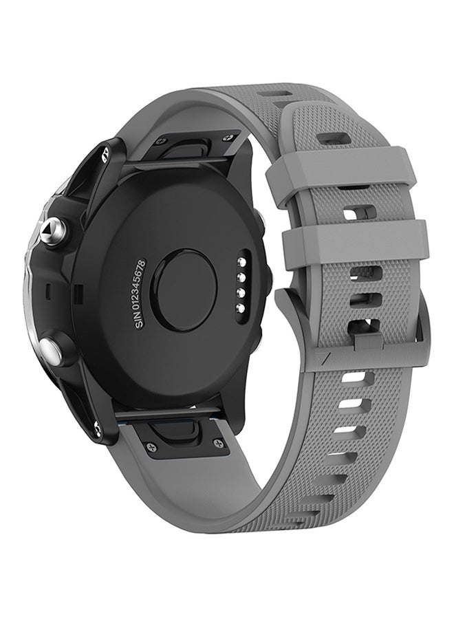 ISank Replacement Smart Watch Band For Garmin Fenix 5X/3/3HR GPS Grey  - Image 3