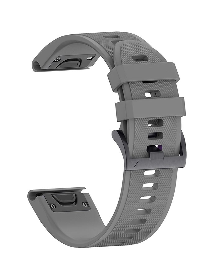 ISank Replacement Smart Watch Band For Garmin Fenix 5X/3/3HR GPS Grey  - Image 1
