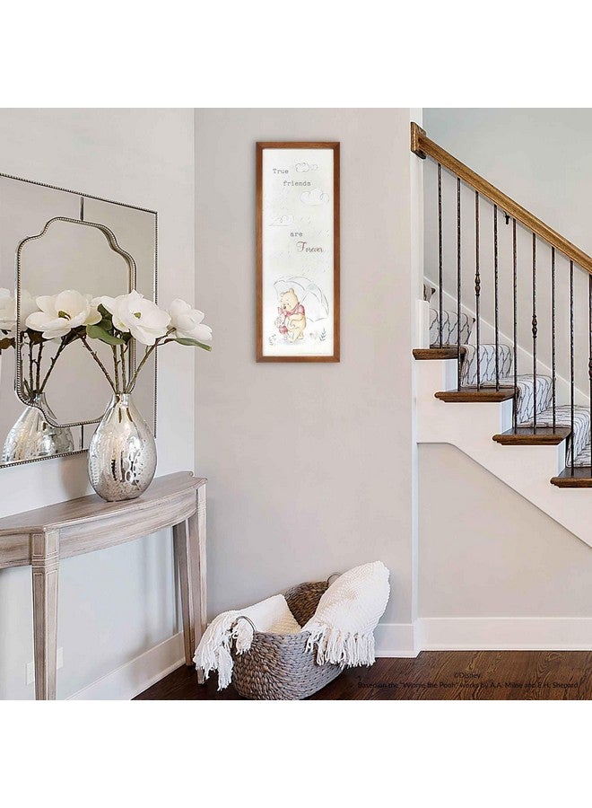 Open Road Brands Disney Winnie the Pooh and Piglet True Friends Are Forever Framed Wood Wall Decor - Large Winnie the Pooh Picture for Kids' Bedroom or Nursery - Image 5