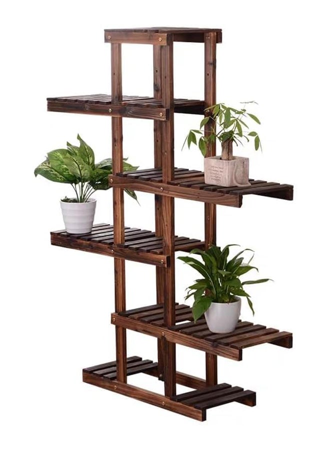 HOME TASTE Hometaste Indoor And Outdoor Wooden Plant Stand - Elegant Flower Display For Home Decor, Gardening, And Pot Showcase - Premium Quality Wood Rack For Flowers And Plants 