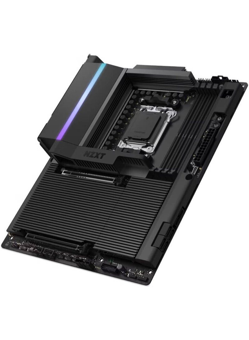 NZXT لوحة أم N9 X870E ATX AM5، شريحة AMD X870E، 4x فتحات DDR5 DIMM، 1x فتحة PCIe 5.0 x16، 4x فتحات M.2 | N9-X87XT-B1 - Image 2