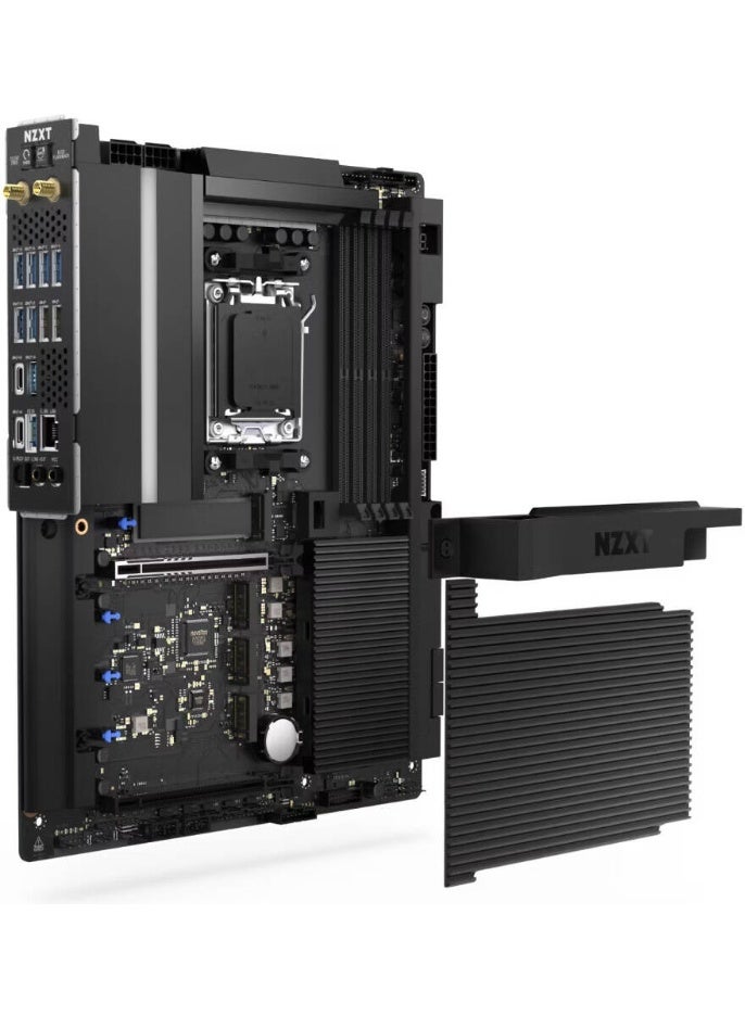 NZXT لوحة أم N9 X870E ATX AM5، شريحة AMD X870E، 4x فتحات DDR5 DIMM، 1x فتحة PCIe 5.0 x16، 4x فتحات M.2 | N9-X87XT-B1 - Image 5