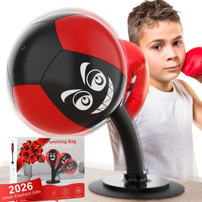 SVANE Desktop Punching Bag with Suction Cup Punch Away Stress Heavy Duty Office Desk Stress Ball for Adults Kids Suitable for Children Aged 36 Months and Above - Image 2