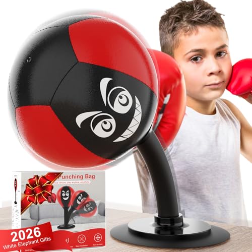 SVANE Desktop Punching Bag with Suction Cup Punch Away Stress Heavy Duty Office Desk Stress Ball for Adults Kids Suitable for Children Aged 36 Months and Above - Image 1