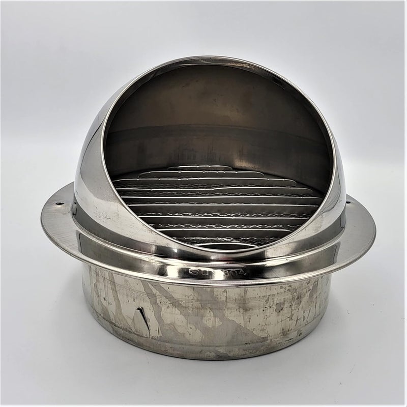 Astberg ASTBERG Steel Cowl SS304 100mm4 Cowl with Bird meshChimney CowlExhaust VentInline Duct Ventilation System AccessoriesCowl CoverVent Cap SUS304 Steel  - Image 3