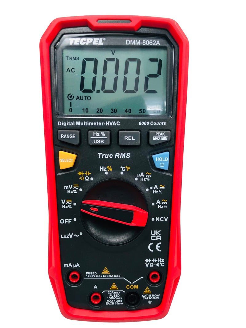 TECPEL DMM8062A 6000 Counts Digital multimeter - Image 2