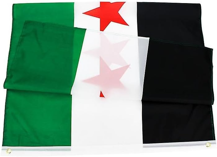 اي ار اس علم الجمهورية العربية السورية (ثلاث نجوم) - 90 × 150 سم - Image 4