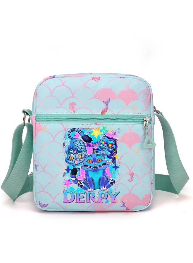 general K-pop Demon Girl Group Print Shoulder Bag for Women Crossbody Bag Schoolbag for Students Campus Bag