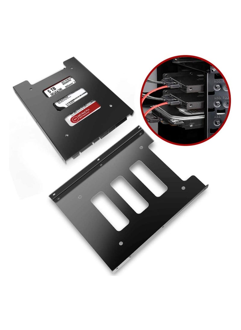 Generic 2-Piece HDD Holder 2.5 to 3.5 Mounting Bracket Hard Drive Adapter  - Image 5