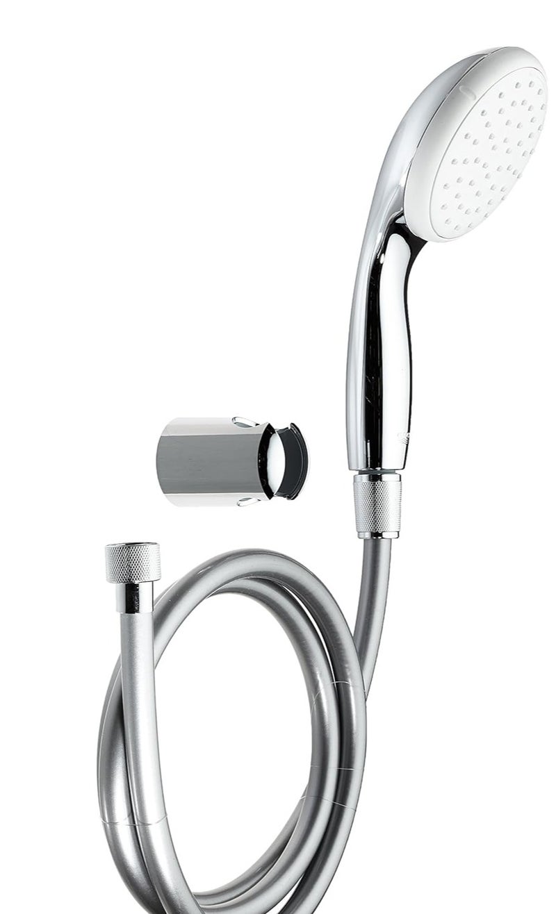 جروهي تجهيزات الاستحمام والحمام من جروهي، دش يدوي بثلاثة أوضاع للرش وحامل جداري - مجموعة تمبيستا 100، 27803 - Image 1