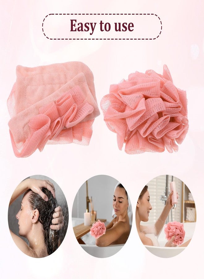 AojSup 6 Pack Soap Bar Loofah, 2 in 1 Loofah Washcloth Combo, Bath Sponge with Drawstring, That Holds Bar Soap for Cleansing and Smooth Skin (6 Colors, 6.7 x 6.7 Inch) - Image 4