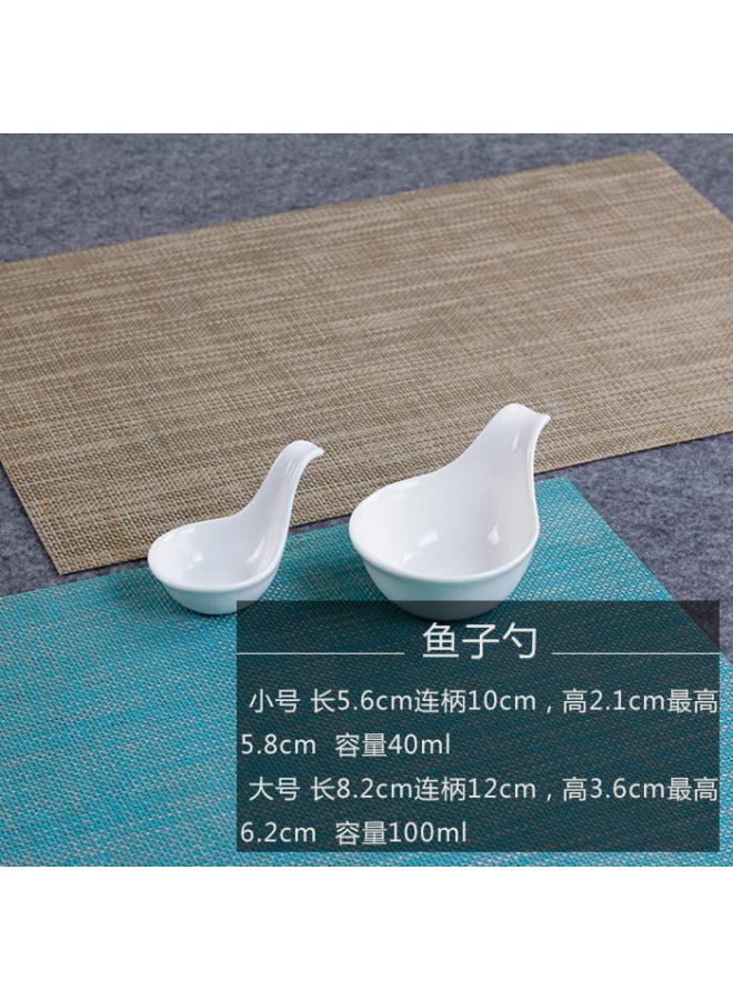 Creative Ceramic Small Dish Pure White Hotel Tableware Hot Pot Seasonings Dish Flavor Dish Sauce Dish Vinegar Dish Ink Dish