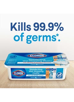 Clorox (Pack of 2) Disinfecting Wet Mopping Cloths, 2x24 Wet Refills  - Image 2