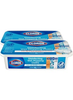 Clorox (Pack of 2) Disinfecting Wet Mopping Cloths, 2x24 Wet Refills  - Image 1