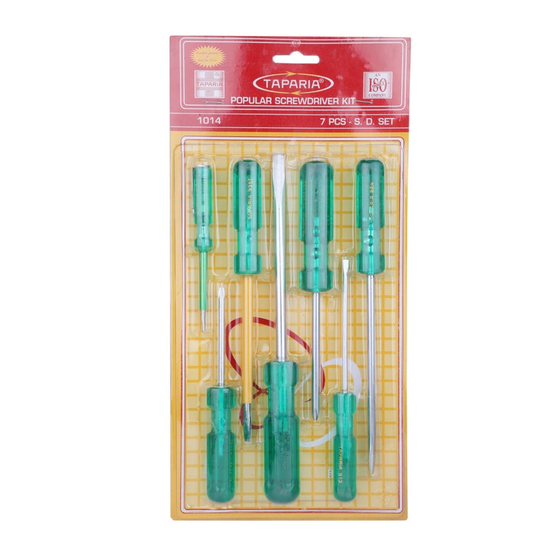 Taparia 1014 Blister Packaging Screw Driver Kit (7-Pieces), Green - Image 4