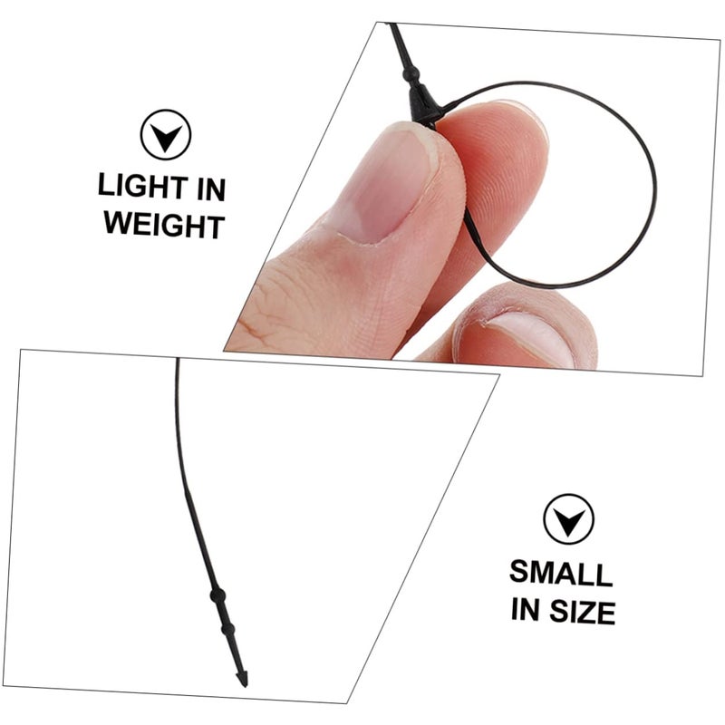 Black Price Tag Fasteners 5000pcs Loop Lock For Clothing Retail 23X0 3X0 1CM - Image 5