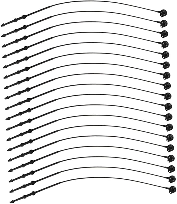 Black Price Tag Fasteners 5000pcs Loop Lock For Clothing Retail 23X0 3X0 1CM - Image 1