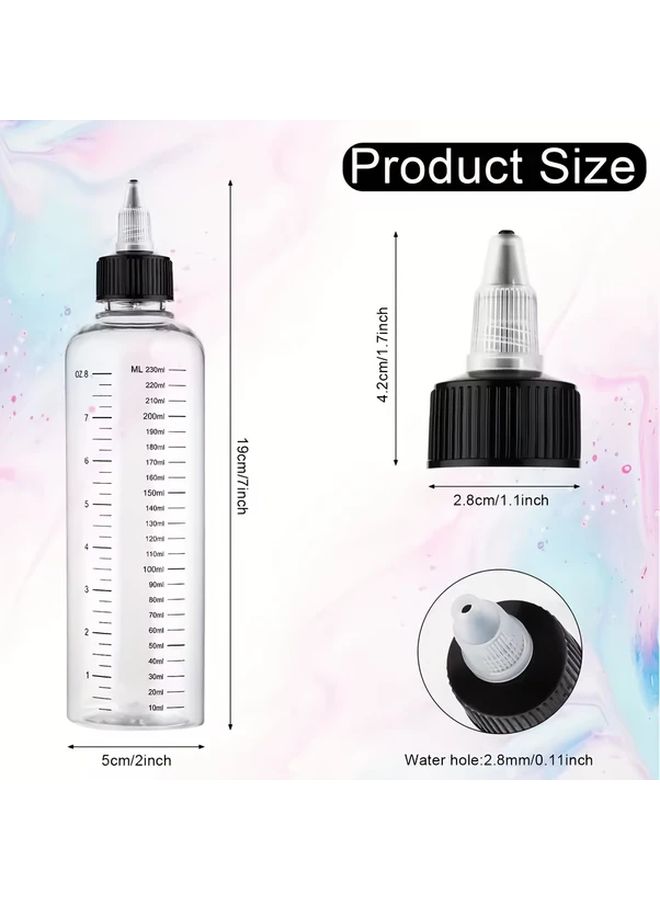 7.78oz Plastic PET Dropper Bottles Twist Top Cap for Juice Liquid Tattoo Ink Containers - Image 4
