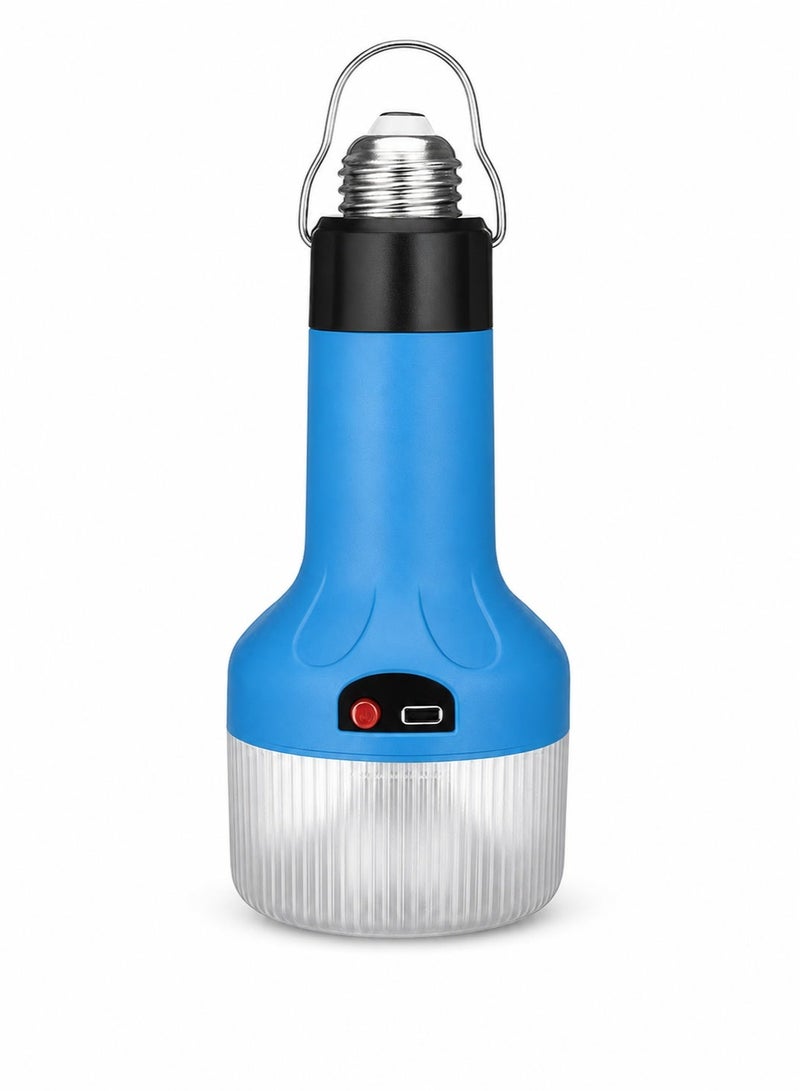 DBLEW Rechargeable LED Emergency Bulb With Type-C Charging – 15W/18W – Multi-Function Camping Light For Home, Fishing & Outdoor Activities – E27/B22 Base – Cool White - Image 1