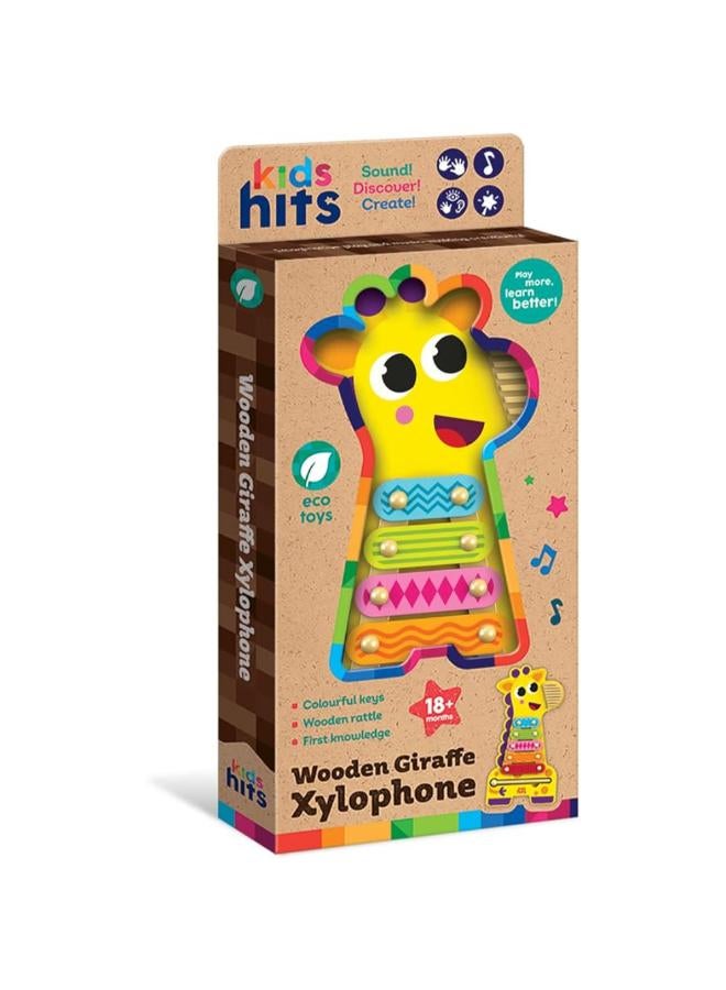 Kids Hits Wooden Giraffe Xylophone - Image 2