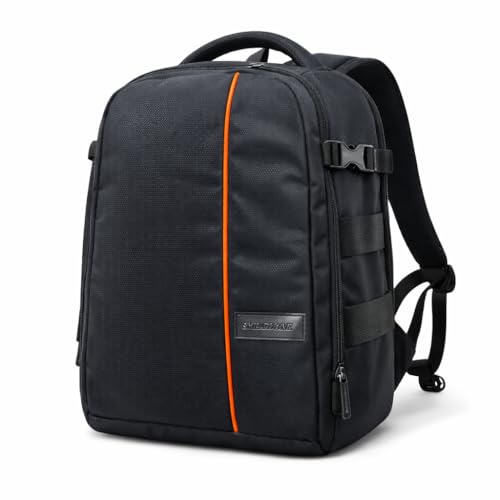SMILEDRIVE® Waterproof DSLR Camera & Laptop Backpack – Lightweight, Durable & Travel-Ready Gear Bag with Top-Side Buckles | Fits Most Common Camera Sizes | Custom Dividers | Rain Cover - Image 1