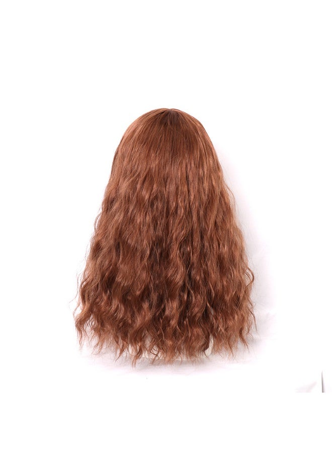 Brown Cornwave Big Head Air Bangs Wig Set - Image 2