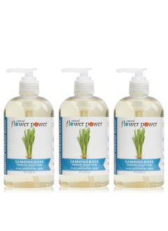 Moisturizing Liquid Hand Soap  Lemongrass  PlantBased  Aloe Vera  Scented w Pure Essential Oils  Natural Hand Wash Kitchen  Bathroom  12 Fl Oz Pump Bottles Pack of 3